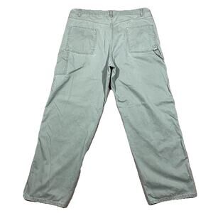 VTG Levi’s Silvertab Khakis Mens 40x34 Sage Green Baggy Wide Leg Carpenter